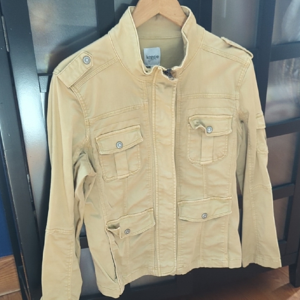 Kensie Tan Jean Jacket